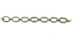 Bracelet 19ème or, argent et diamants 6.80ct env. 58 Facettes