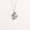 Collier Collier TUTTI FRUTTI or blanc saphirs de couleurs 58 Facettes LP1052/16