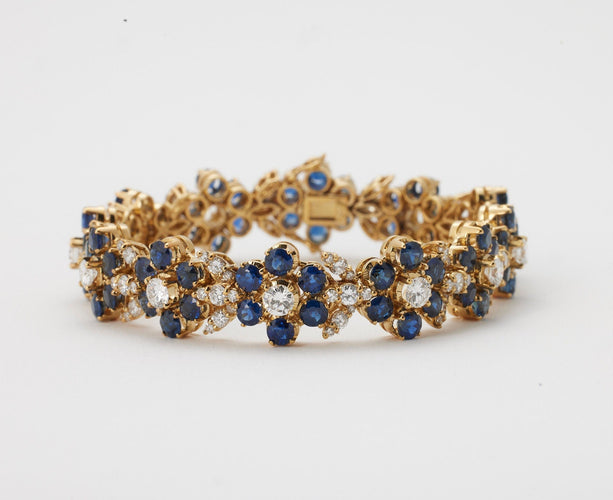 Bracelet Bracelet saphirs et diamants 58 Facettes