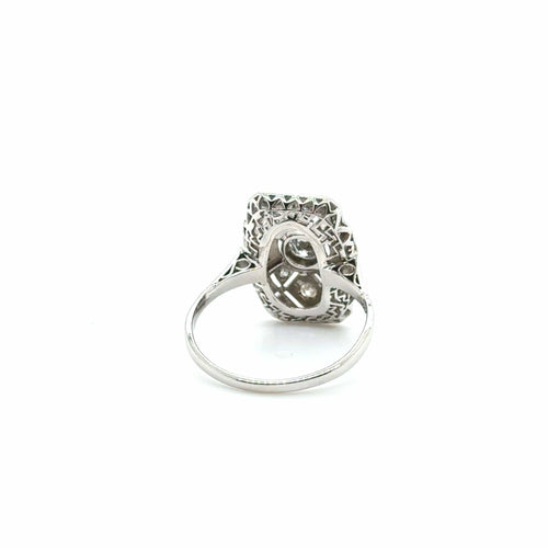 Bague 57 Art déco - Bague Platine et Diamants 58 Facettes 1.0000705/1