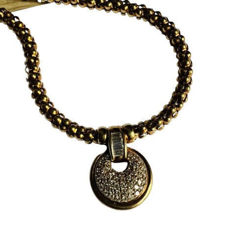 Gold Necklace with Diamonds