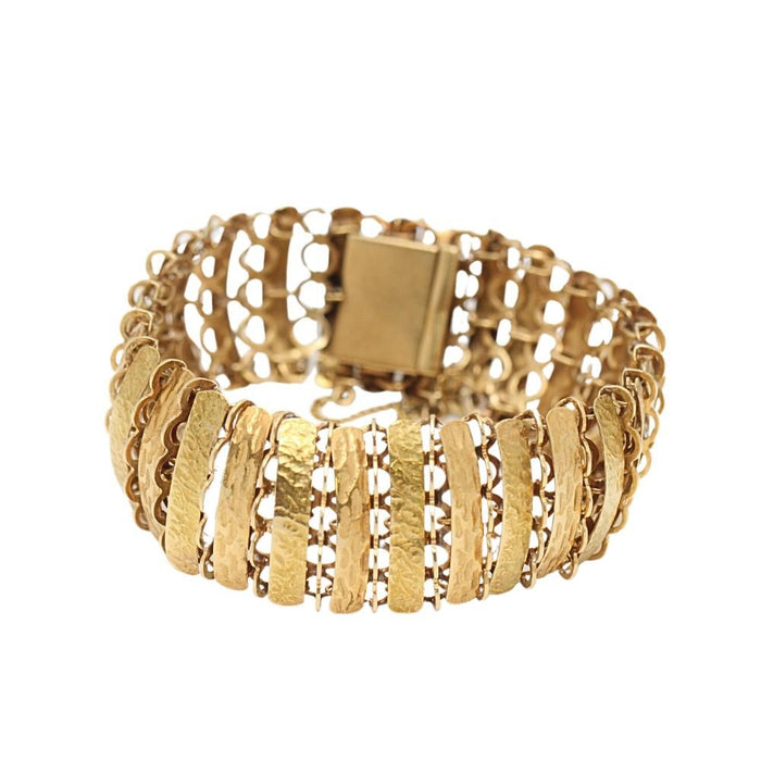 Bracciale snodato in oro 18k