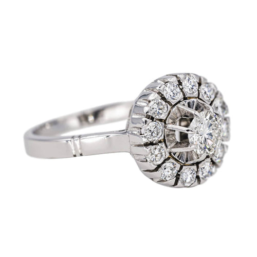 Bague 54 Bague Marguerite  Or blanc, Platine Diamant 58 Facettes 4226565CN