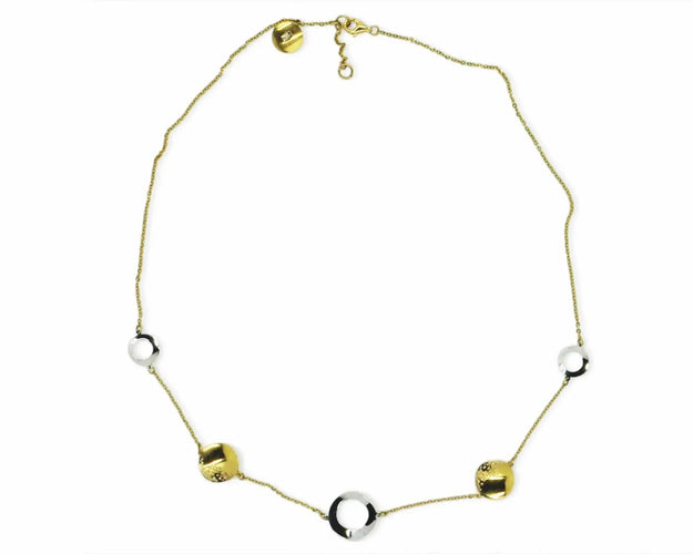 Collier Collier en or jaune et blanc, 3,5 g 58 Facettes 7910