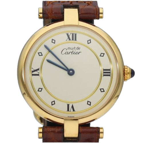 Montre Cartier Montre Must De Cartier Vermeil 58 Facettes MT41223