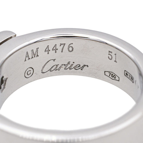 Bague 51 Cartier Bague Love Or blanc Diamant 58 Facettes 3957904CN
