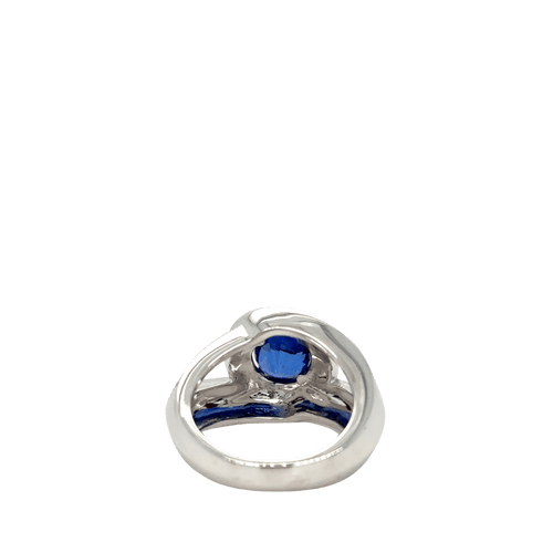 Bague 55 Bague Or Blanc - Saphir et Diamants 58 Facettes 1.0000142/1