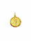 Pendentif Médaille du zodiac vierge or jaune 58 Facettes