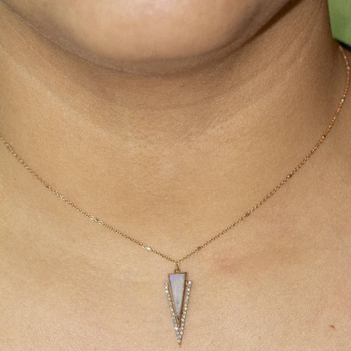 Collier Collier LANZA en Or Rose, Diamants et Nacre 58 Facettes D361160SP