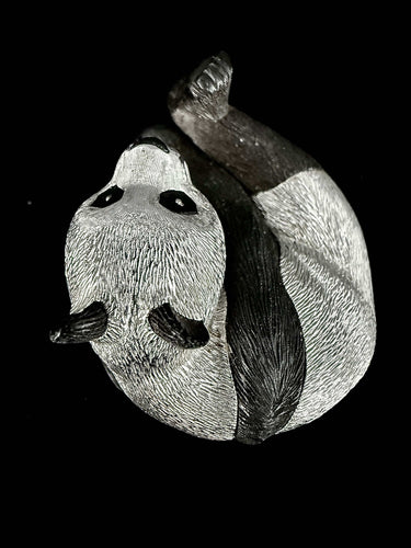 Broche Broche signée Gallopin en forme de panda or blanc et bois d'ébène 58 Facettes