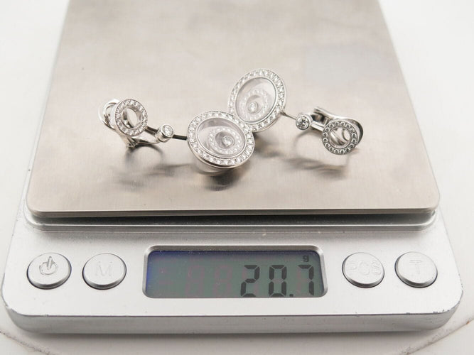 Boucles d'oreilles boucles d'oreilles CHOPARD happy spirit 84/5962 or blanc diamants 1.90ct 58 Facettes 269989