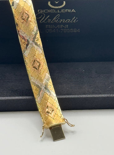 Bracelet Bracelet tapis vintage en or jaune 18 carats 58 Facettes