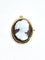Pendentif Pendentif Broche Camée or rose, agate 58 Facettes