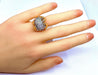 Bague 54 Importante bague or jaune sertie de 33 diamants, vers 1960 58 Facettes AB391