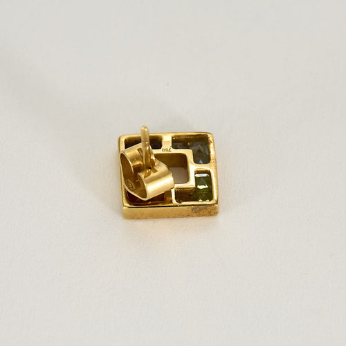 Boucles d'oreilles Boucles d'oreilles en or jaune et quartz de couleurs 58 Facettes REU0798