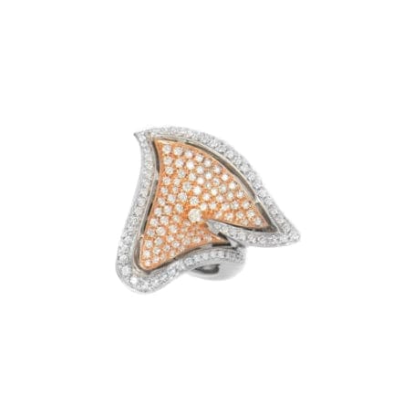 Bague 55 Bague fleur pavage diamants 58 Facettes