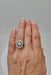 Bague 56 Bague marguerite en or blanc avec diamants 58 Facettes