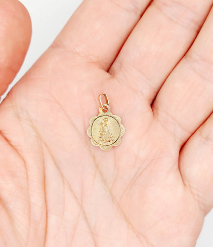 Pendentif Petite Médaille religieuse victorienne or rose 58 Facettes A05624