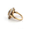 Bague 49 Bague en or jaune 18 carats 2028 C avec saphir central et diamants environnants 58 Facettes