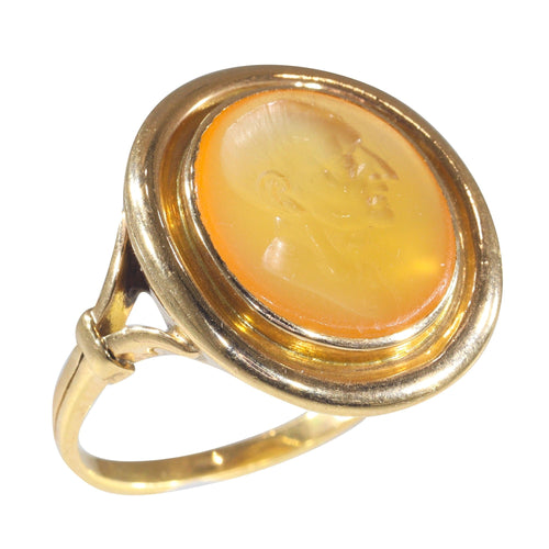 Bague 65 Bague pour homme en or intaille antique du début de l'époque victorienne 58 Facettes 12131-0052