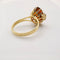 Bague 57 Bague or jaune citrine et diamants 58 Facettes