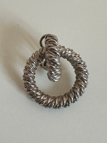 Boucles d'oreilles Boucles d’oreilles Hermès « Noeuds marins » en argent 58 Facettes 104