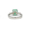 Bague 53 Bague - Or blanc émeraude & diamants 58 Facettes 240086R-130109R