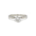 Bague 51 Solitaire or blanc platine diamant 58 Facettes 240375R