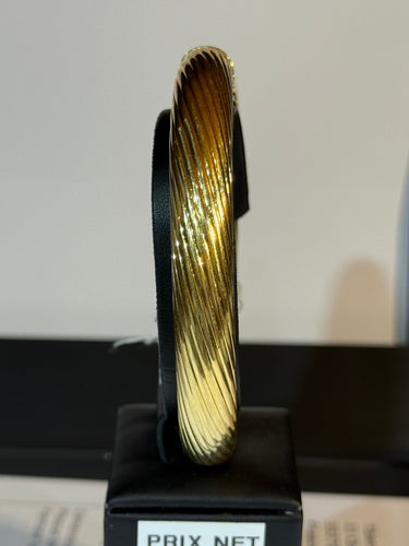 Bracelet Bracelet jonc vintage en or jaune 18 carats 58 Facettes