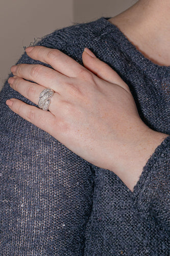 Bague 52 Bague Or blanc Diamant 58 Facettes 3814766CN