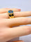 Bague 52 Bague en or jaune et topaze bleue 58 Facettes AB611