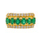 Bague 55 Bague Or jaune Emeraude, Diamant 58 Facettes 4002851CN