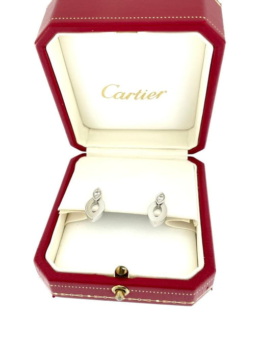 Boucles d'oreilles Cartier - Boucles d'Oreilles Diadea Or Blanc et Diamants 58 Facettes