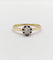 Bague 52 Bague solitaire antique or jaune, diamant taille ancienne 0.14 carat (circa 1900) 58 Facettes A05954