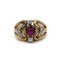 Bague 53 Bague - Or, Platine, Rubis & Diamants 58 Facettes 250238R
