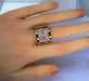 Bague 57 Bague or jaune tourmalines roses et diamants 58 Facettes AB403