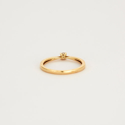 Bague 54 Solitaire en or jaune diamant 58 Facettes 3121245