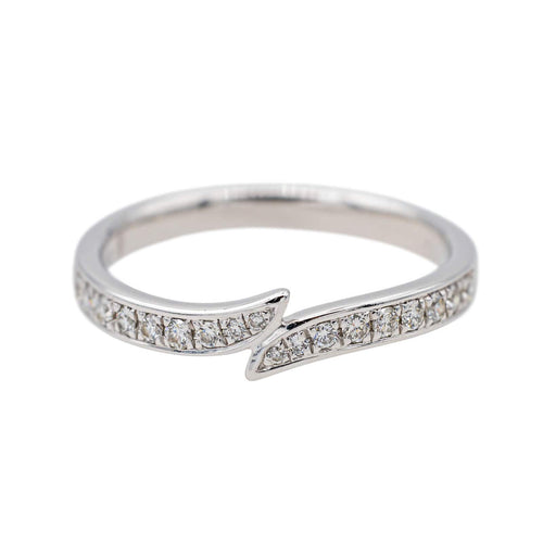 Bague 48.5 Bague Demi alliance Platine Diamant 58 Facettes 3705723CN