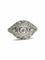 Antique ring in 18K white gold and 0.75 ct diamonds 