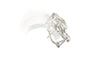 Boucles d'oreilles Boucles d'oreilles en or blanc serties de diamants 58 Facettes 22221