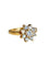 Bague 52 Bague Fleur or jaune et diamants 58 Facettes