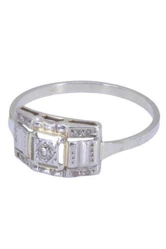 Bague 55 BAGUE ART DÉCO DIAMANT 58 Facettes 086551