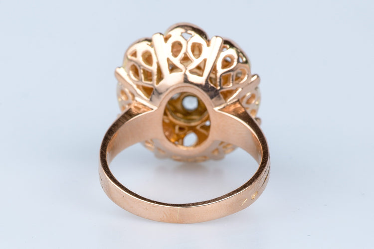 Bague 53 Bague en or rose 18 cts 58 Facettes BGROSDCC879