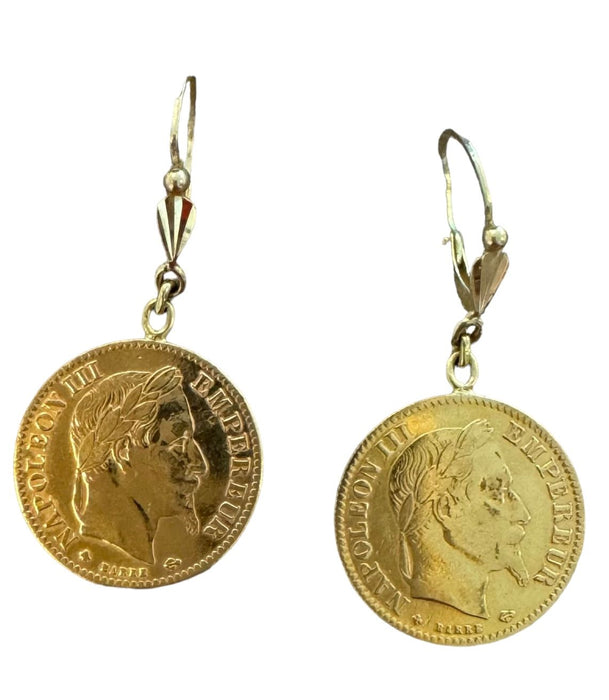 Napoleon yellow gold earrings