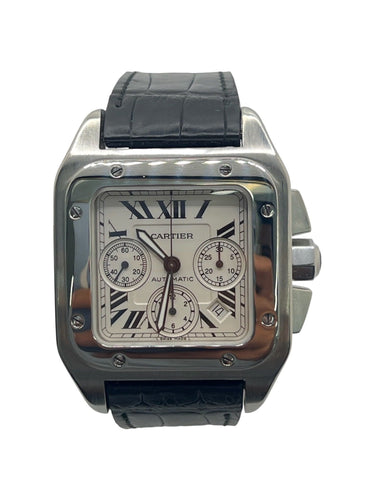 Montre Cartier Santos 100 XL Chronograph 58 Facettes