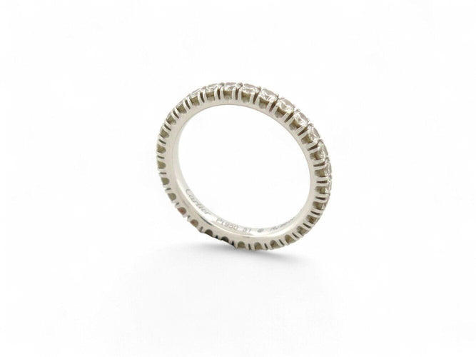 Bague 51 bague CARTIER alliance etincelle crb4087151 t51 en platine diamants 58 Facettes 271479
