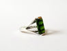 56 Bague or blanc tourmaline verte 58 Facettes