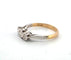 Bague 55 Bague en or blanc et jaune avec diamants 58 Facettes