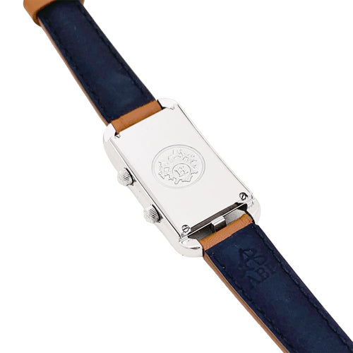 Montre Montre Hermès, "Nantucket Dual Time", acier, cuir, diamants. 58 Facettes 35145