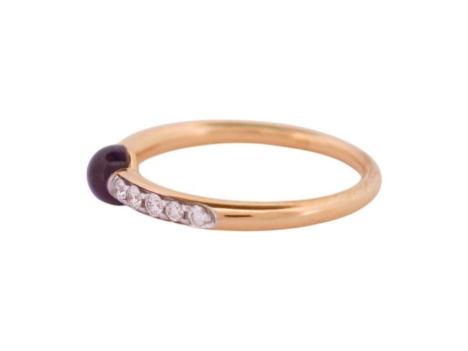 Bague 52 bague POMELLATO m'ama non m'ama amethyste 52 diamants en or jaune 18k 58 Facettes 268364